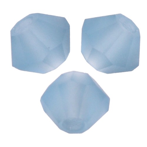 Perles toupies Preciosa - Rondelle Bead 3 mm - Malibu Blue Matt x30