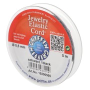 Fil élastique 0.5 mm Stretch Magic Elastic Cord - Noir x5m