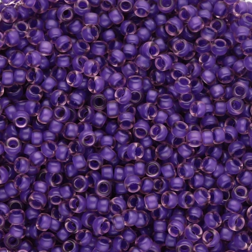 Rocaille Miyuki 11/0 1932 - SF Dark Lilac Lined Light Amethyst x8g