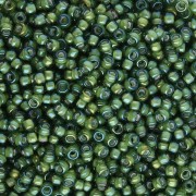 Rocaille Miyuki 11/0 3764 - Fancy Lined Soft Chartreuse Green x8g|raw }}