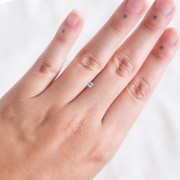 Aigue Marine carré 2.9x2.8 mm - 0.30 cts