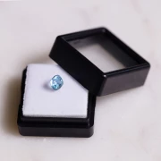 Aigue Marine coussin 5.4x5.1 mm - 0.80 cts