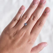 Aigue Marine coussin 5.4x5.1 mm - 0.80 cts