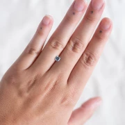 Aigue Marine coussin 4.5x4.3 mm - 0.45 cts