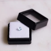Aigue Marine coussin 4.1x3.9 mm - 0.40 cts