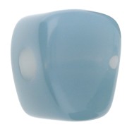Perle cube irrégulier 15x13 mm en résine transparente - Bleu céladon x1|raw }}