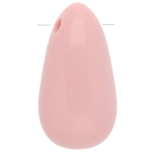 Pendentif poire en acrylique 33x18 mm - Rose clair x1