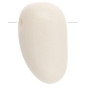 Pendentif dague en acrylique 24x14 mm - Blanc x1|raw }}