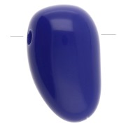 Pendentif dague en acrylique 24x14 mm - Bleu roi x1