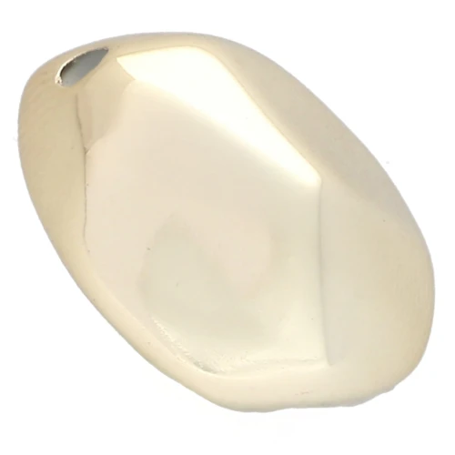 Perle ovale irrégulière facettée 20x15 mm en acrylique métallisée CCB - Doré x4