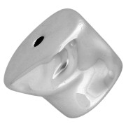 Perles irrégulières 16x20 mm en acrylique métallisée CCB - Argenté x1|raw }}