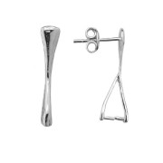 Clous d'oreilles attache pendentif 21 mm Argent 925 x2|raw }}