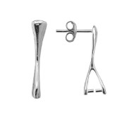 Clous d'oreilles attache pendentif 19 mm Argent 925 x2|raw }}