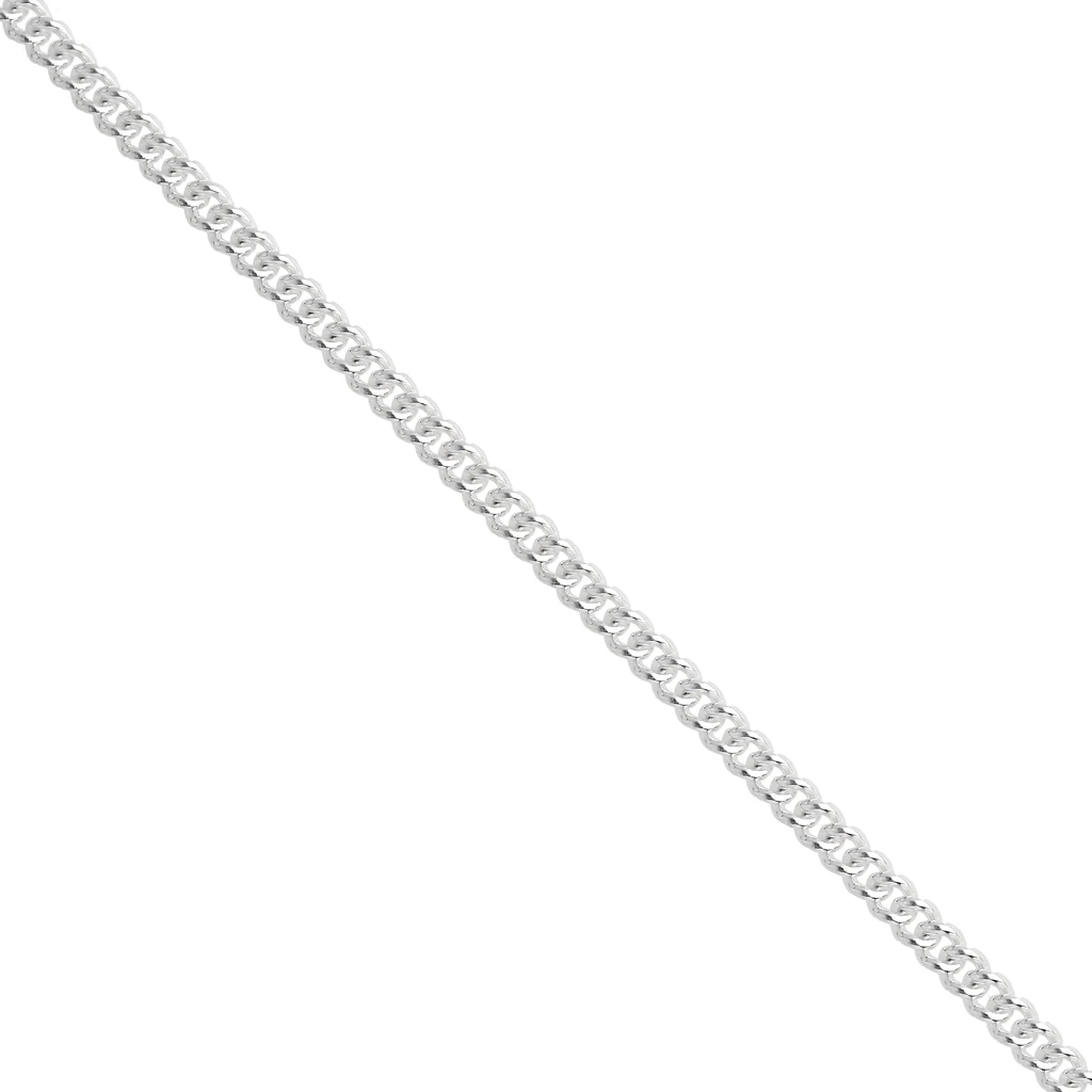 Chaîne en argent_2 - Colliers à maillons cubains de haute qualité en gros
