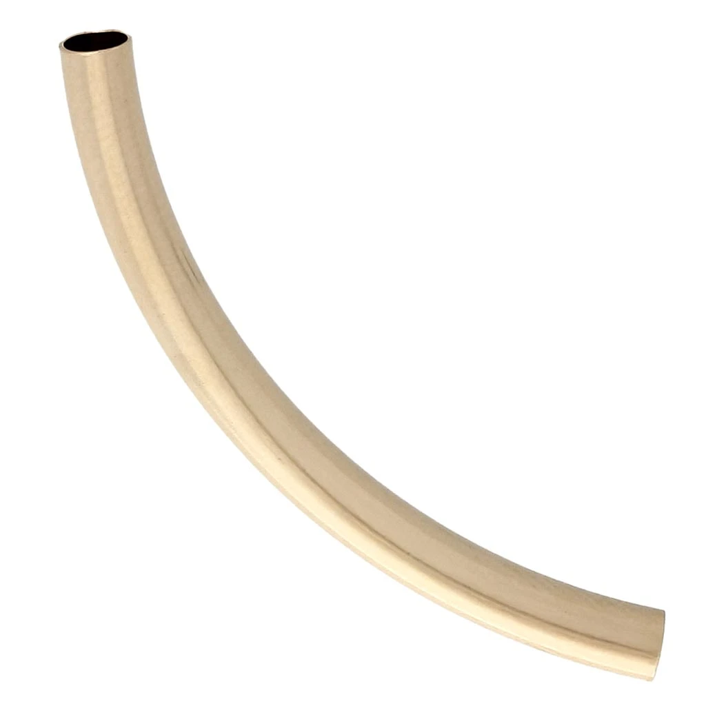 Perle tube incurvé texturé 35x3 mm - Gold filled (or laminé) x1 ...