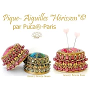 Perles en verre Amos® par Puca® 5x8 mm - Bronze Anthracite x10g