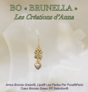 Perles en verre Amos® par Puca® 5x8 mm - Bronze Green x10g