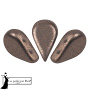 Perles en verre Amos® par Puca® 5x8 mm - Bronze Grey x10g|raw }}