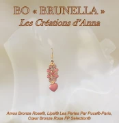 Perles en verre Amos® par Puca® 5x8 mm - Bronze Grey x10g