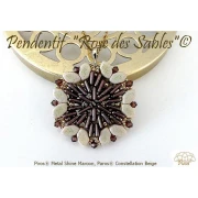 Perles en verre Piros® par Puca® 2x5 mm - Metal Shine Plum x10g