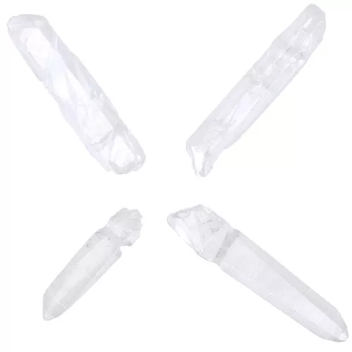 Pendentifs Pointes en Cristal 10-50 mm Crystal AB x4