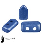 Perles en verre Piros® par Puca® 2x5 mm - Metal Shine Royal Blue x10g|raw }}