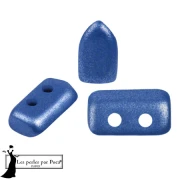 Crystal - Perles en verre Piros® par Puca® 2x5 mm - Metal Shine Royal Blue x10g Perles en verre Piros® par Puca® 2x5 mm - Metal Shine Royal Blue x10g