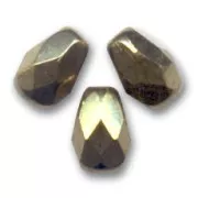 Poires facettées 7x5 mm - Dark Bronze x25