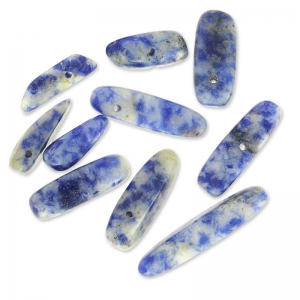 Gouttes irrégulières 12-22 mm Sodalite x10