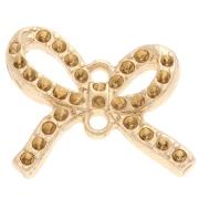 Intercalaire noeud 13x15 mm pour cabochon 1 mm - Doré x1