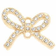 Intercalaire noeud 13x15 mm pour cabochon 1 mm - Doré x1