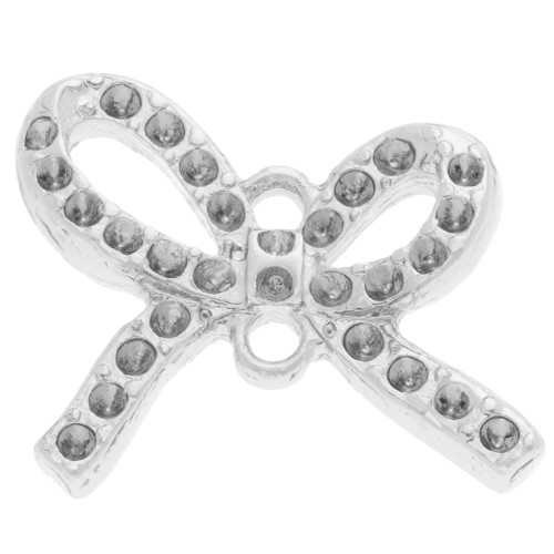 Intercalaire noeud 13x15 mm pour cabochon 1 mm - Argenté x1