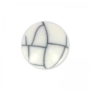 Cabochon synthétique rond  8 mm imitation Howlite x1|raw }}