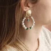 Perles rondes  PureCrystal 5000 6 mm Emerald x6