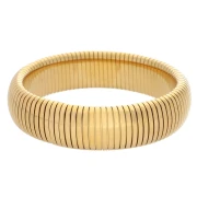 Bracelet jonc 68 mm - Largeur 20 mm - Acier inoxydable 304 Doré x1