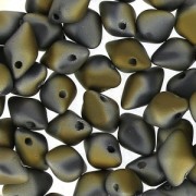 Spiky Button® 4,5x6,5 mm Jet Valentinite Mat x25|raw }}