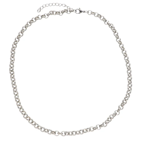 Collier maille jaseron 6 mm - Acier inoxydable 304 x45cm