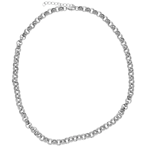 Collier maille jaseron 7 mm - Acier inoxydable 304 x45cm