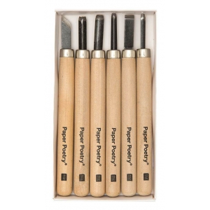 Couteaux à sculpter pour tampon à faire soi-même Paper Poetry x6