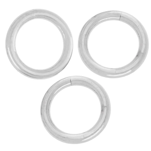 Lot De 600 Anneaux De Jonction Ouverts Argentés - 6x0,7mm - Pour Perles Et Bijoux - Neuf