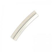 Perles tubes incurvés 10x2 mm - Argent 925 x6|raw }}