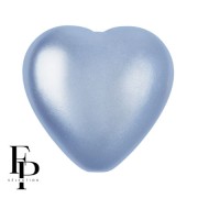 Perle en verre coeur 16x15 mm - Pastel Light Sapphire x1|raw }}