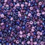 Mix de rocailles Miyuki 11/0 - Purple Blues x8g|raw }}