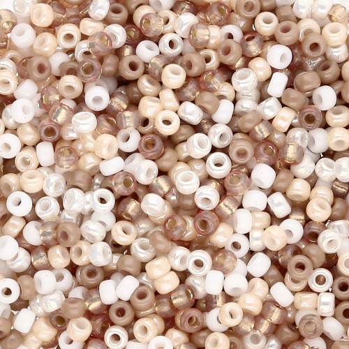 Mix de rocailles Miyuki 11/0 - Soft Beige x8g