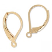 Dormeuses 15 mm Doré à l'or fin rose x2|raw }}