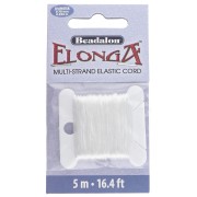 Fil élastique Elonga 0.7 mm - Multi-brins - Blanc x5m
