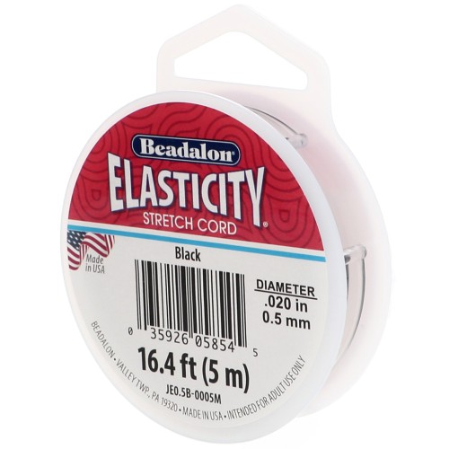 Fil élastique Elasticity 0.50 mm - Noir x5m