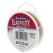 Fil élastique Elasticity 1 mm - Doré satiné x25m