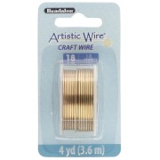 Fil de laiton Artistic Wire 1 mm - Anti-ternissement x3.6m