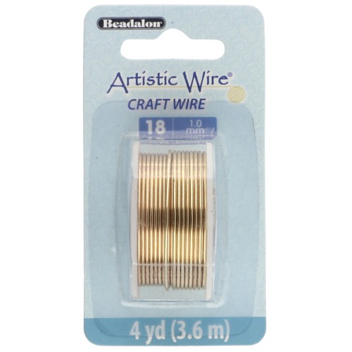 Fil de laiton Artistic Wire 1 mm - Anti-ternissement x3.6m
